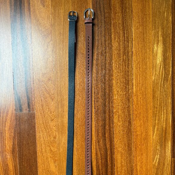 Two Girl's Belts - Black & Brown - Size L - Picture 2 of 9